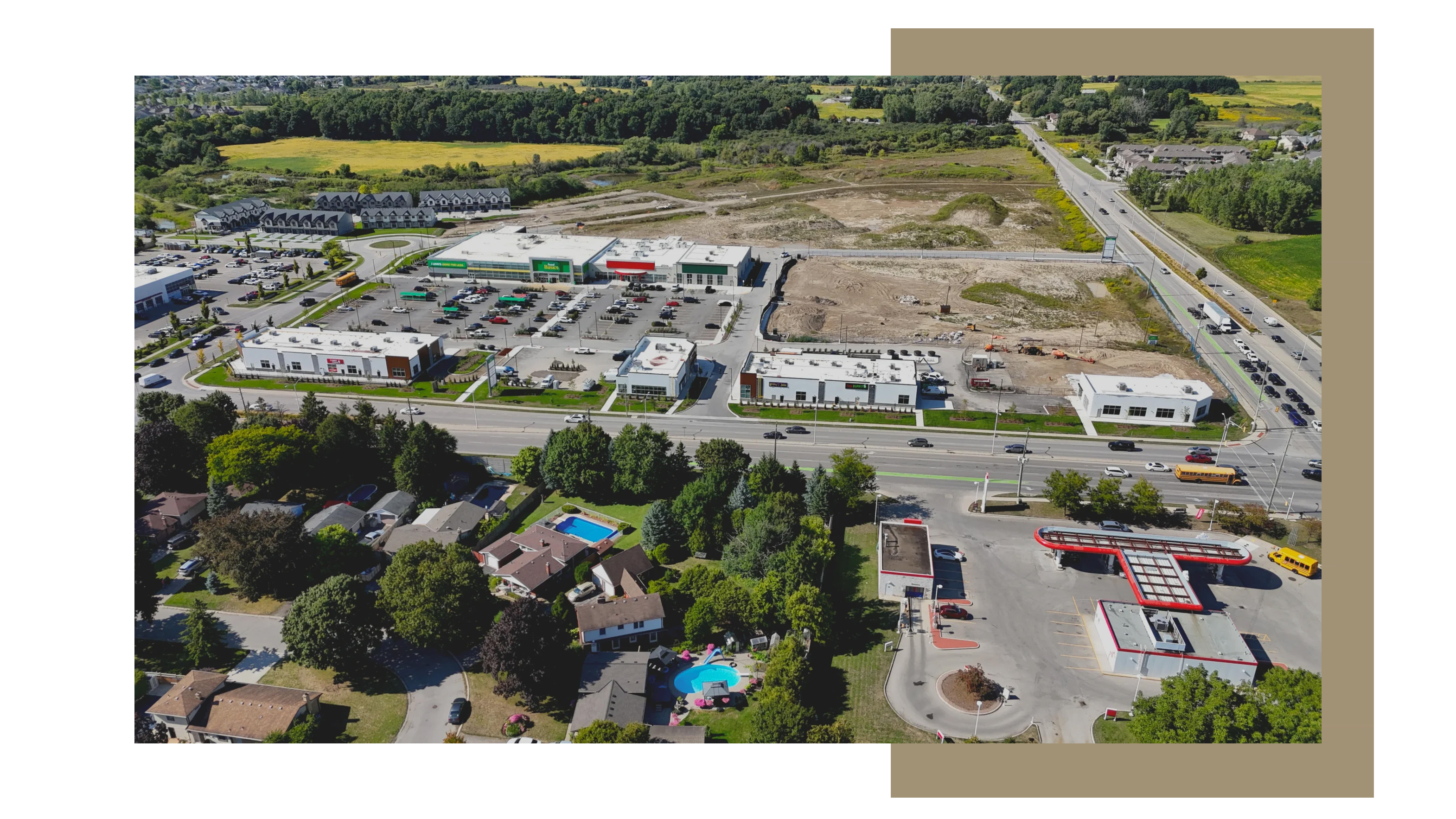 Aerial view of Stoney Creek neighbourhood North London - Stoney Creek